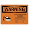 Signmission OSHA Warning Sign, 5" Height, 7" Width, Electrocution Hazard Crane, Landscape, WS-D-57-L-12593 OS-WS-D-57-L-12593 - alternate 1
